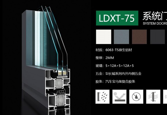 LDXT-75 system-wide doors and windows